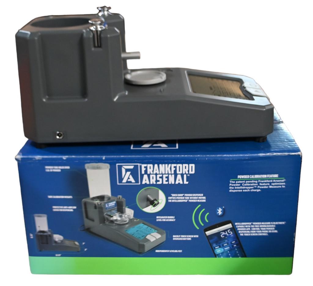 Intellidropper Electronic Powder Measure: By Frankford Arsenal. Product #1082250. Missing Powder hopper tube and cover, Clear air draft cover and Powder pan