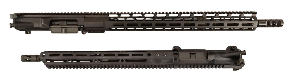 Two (2) Complete AR Upper Receivers 7.62x39 & .308: (1) AR 15 Upper Receiver Chambered 7.62x39 with BCG. 17 .5" barrel. (1) AR 10 Upper Receiver Chambered .308 WIN with BCG 22" barrel.