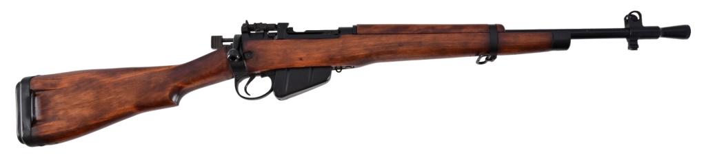 Royal Ordnance Enfield Jungle Carbine No.5 MK1: .303 cal. 18.5" barrel. Very good condition and bore. SN Y764. Modern.