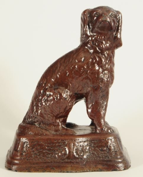 Sewer Tile Spaniel Dog Doorstop: Excellent Sewer Tile Spaniel. Molded and then hand detailed.