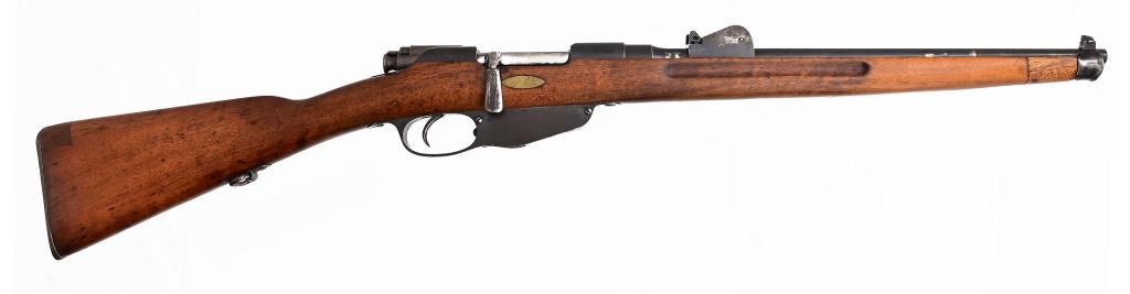 Steyr M1900 Mannlicher Carbine: S/N 5540D. 18" barrel, Mannlicher wood stock. Modern