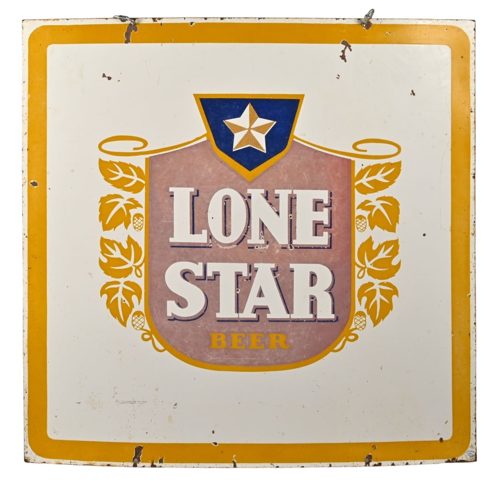 Lone Star Beer Double Sided Porcelain Sign (1 of 11)