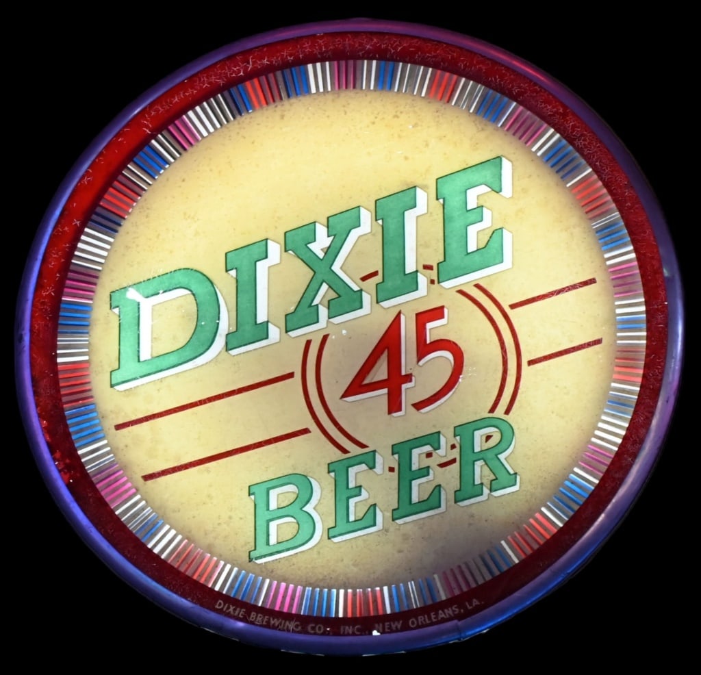 Dixie 45 Beer Lighted Motion Sign (1 of 2)