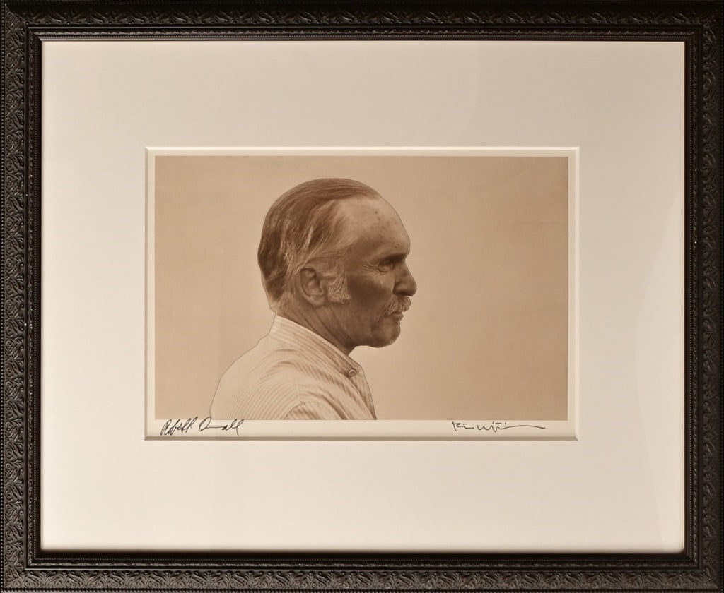 Robert Duvall Signed Lonesome Dove Print: â€œAugustus”. Lonesome Dove archival pigmented print Signed by Robert Duvall lower left, and by Bill Wittliff lower right. Print Size: 11x17 (8x12.5 Actual Image) Framed measures 19x22. Prov