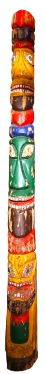 Indian Carved Totem Pole (1 of 5)