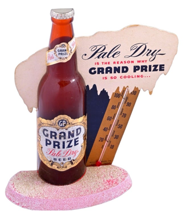 Grand Prize Beer Advertising Thermometer (1 of 2)