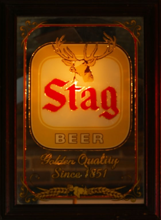 Stag Beer Lighted Bar Mirror (1 of 2)