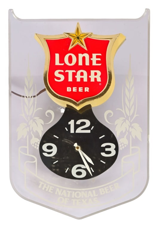 Lone Star Beer Advertising Clock (1 of 2)