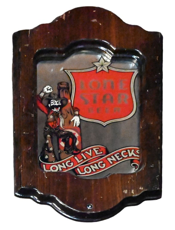Lone Star Beer Cowboy Bar Back Mirror (1 of 2)