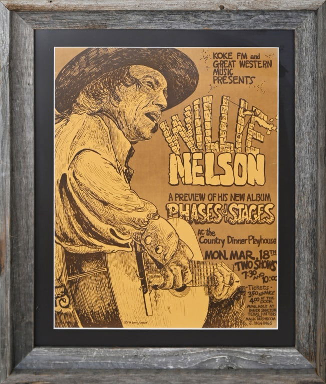 Willie Nelson Concert Poster Koke FM Austin Texas (1 of 3)