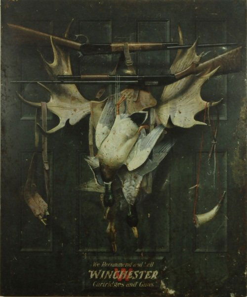 Winchester Green Door Self Framed Tin Sign 1913: Alexander Pope. 30" x 36".