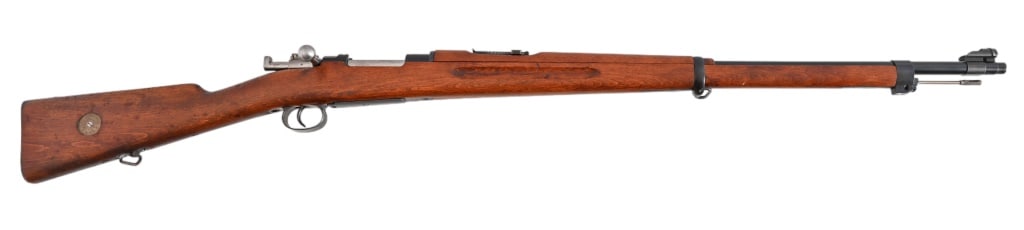 Carl Gustaf's Stads Swedish Mauser 6.5 x 55: Very good condition, matching numbers. 30" barrel, good bore. S/N 481037. Modern.