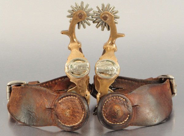 August Buermann Hercules Bronze Horse Head Spurs