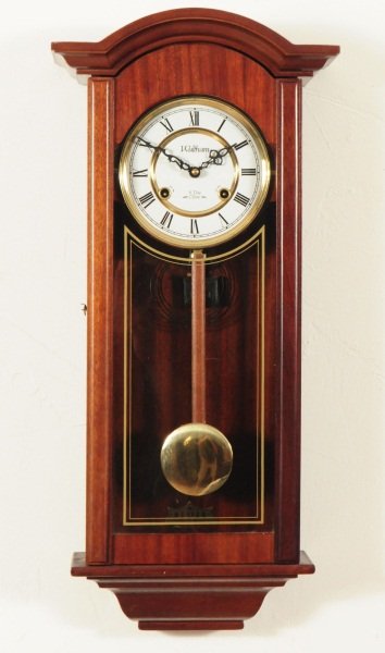 Waltham Wall Clock: With key. 29" H.
