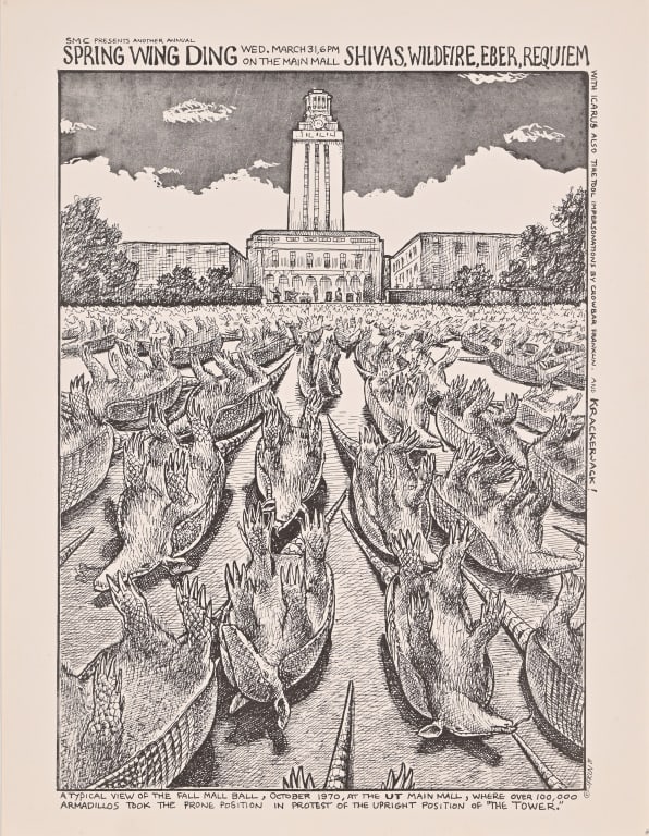 "Spring Wing Ding" Handbill by Jim Franklin 1971: 8.5 x 11