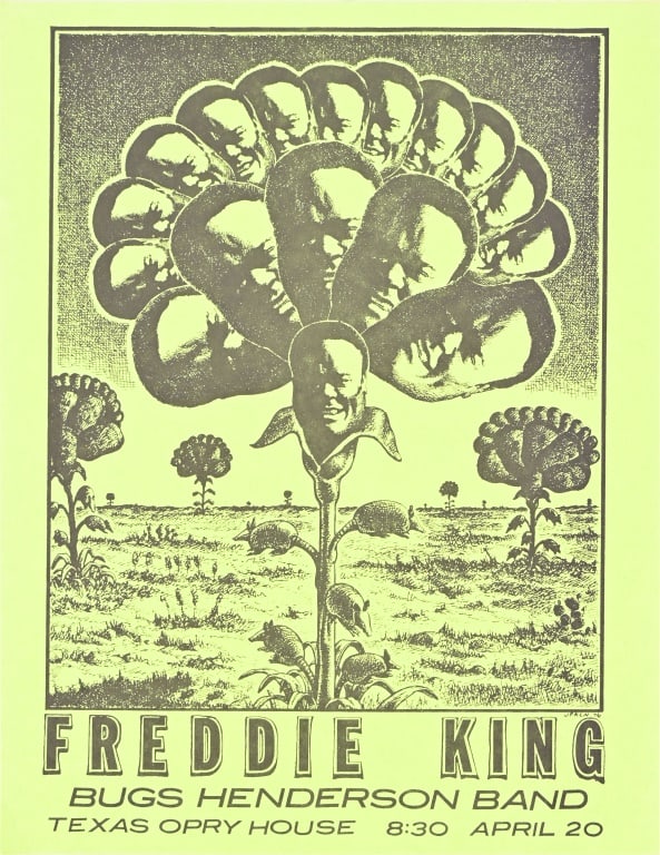 Texas OpryHouse Freddie King Handbill Jim Franklin (1 of 2)
