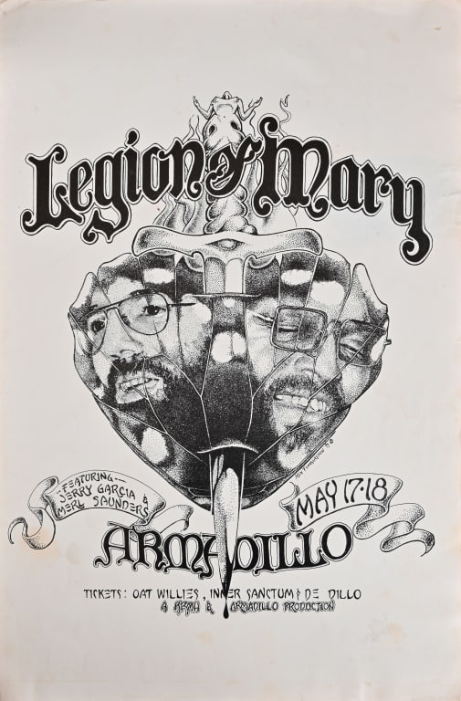 Armadillo World HQ Jerry Garcia Poster-Featherston (1 of 1)