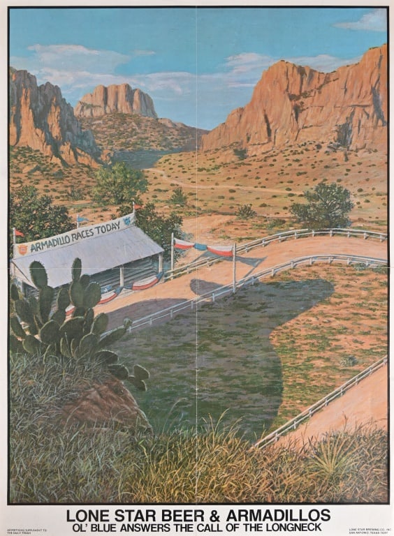 Lone Star Beer & Armadillos Poster by Jim Franklin (1 of 1)