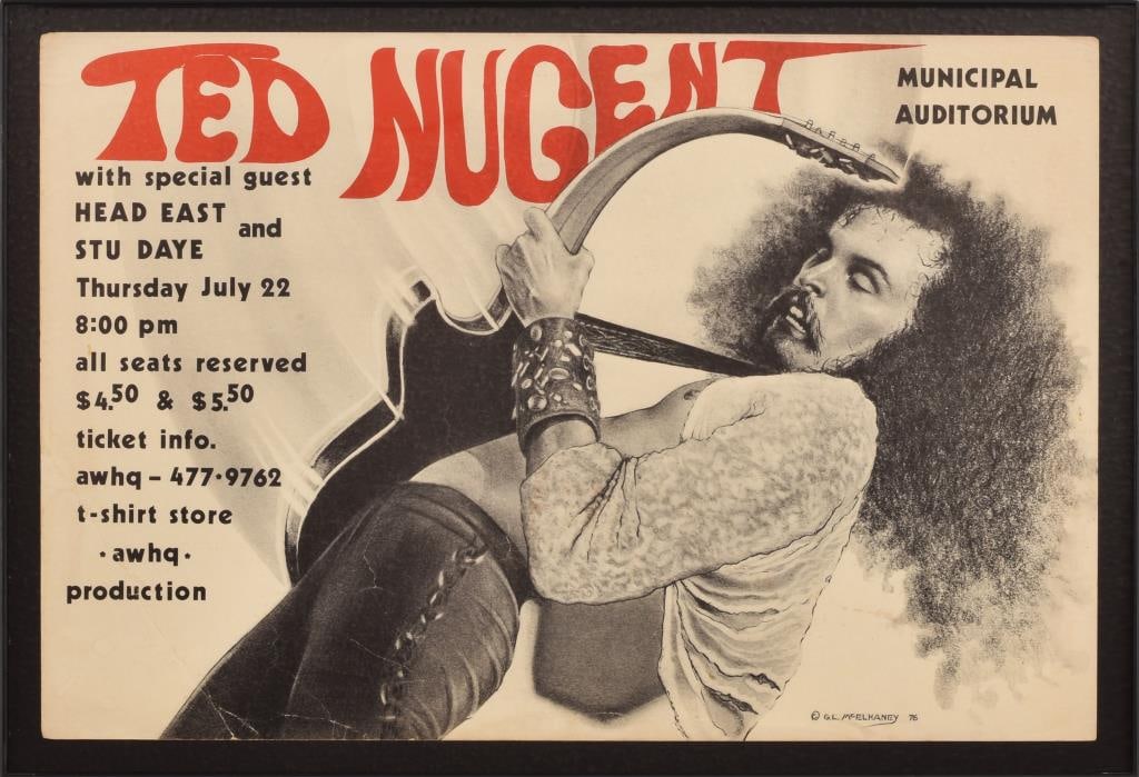 Ted Nugent Austin Concert Poster by G.L McElhaney (1 of 2)