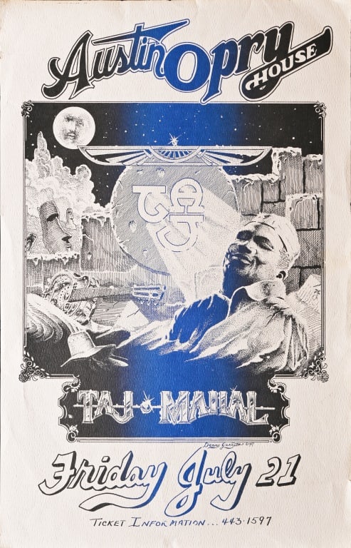 Austin Opry House Taj Mahal Poster- Danny Garrett (1 of 1)