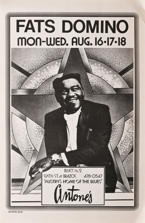 Antone's Austin Texas Fats Domino Concert Poster (1 of 1)