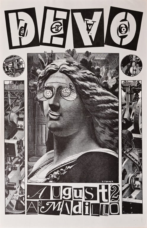 Armadillo World HQ DEVO Poster by Rick Turner (1 of 1)