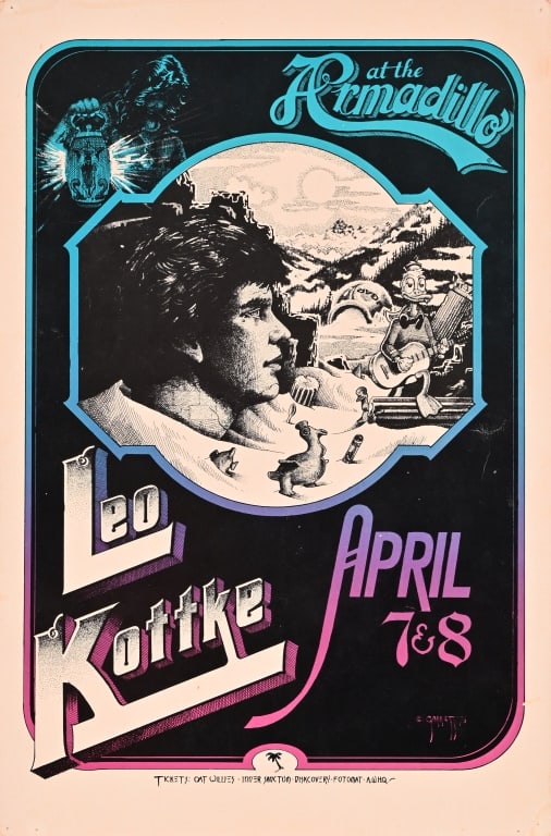 Armadillo World HQ Danny Garrett Poster 1976 (1 of 1)