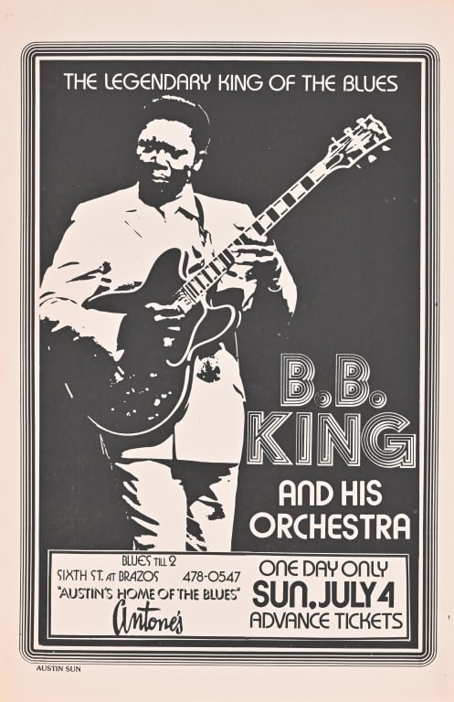 Antone's B.B. King Austin Texas Concert Poster (1 of 1)