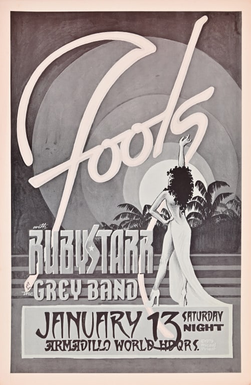 Armadillo World HQ Micael Priest Poster 1979 (1 of 1)