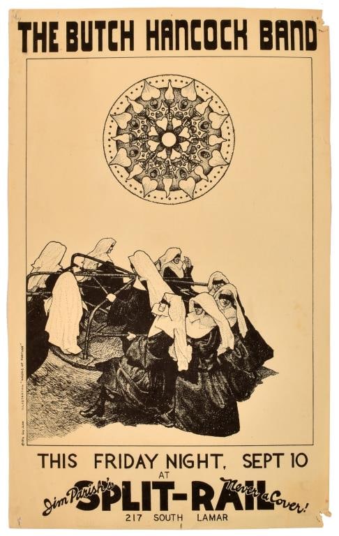 Split Rail Butch Hancock Band Poster, Guy Juke '76 (1 of 2)