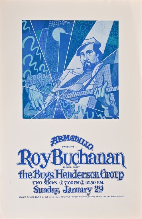 Armadillo World HQ Poster by Guy Juke 1978 (1 of 1)