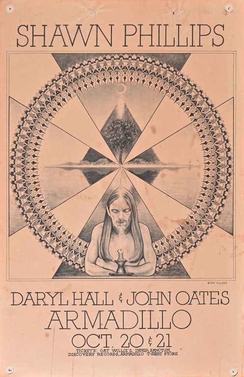 Armadillo World HQ Poster by Guy Juke 1975 (1 of 1)