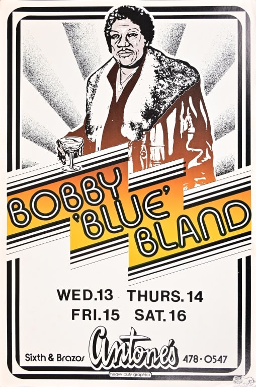Antone's Bobby Blue Bland Poster: 11.5 x 17.5