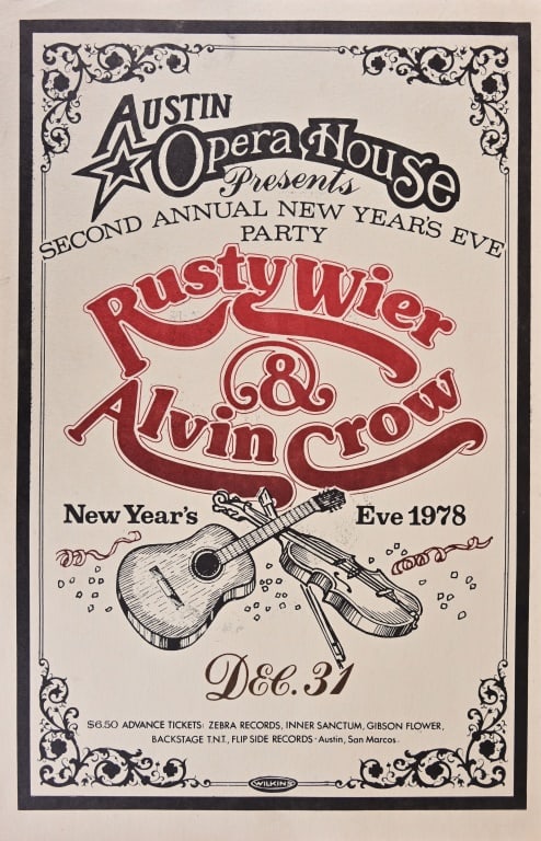 Austin Opera House, Rusty Weir/Alvin Crow Poster (1 of 1)