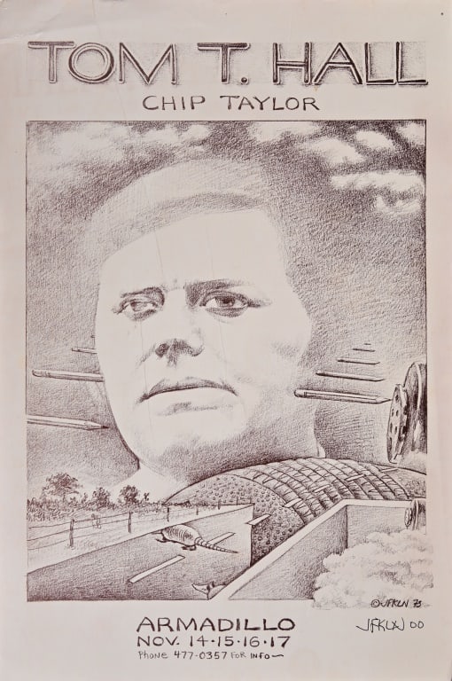 Armadillo World HQ Poster- Jim Franklin Signed (1 of 1)