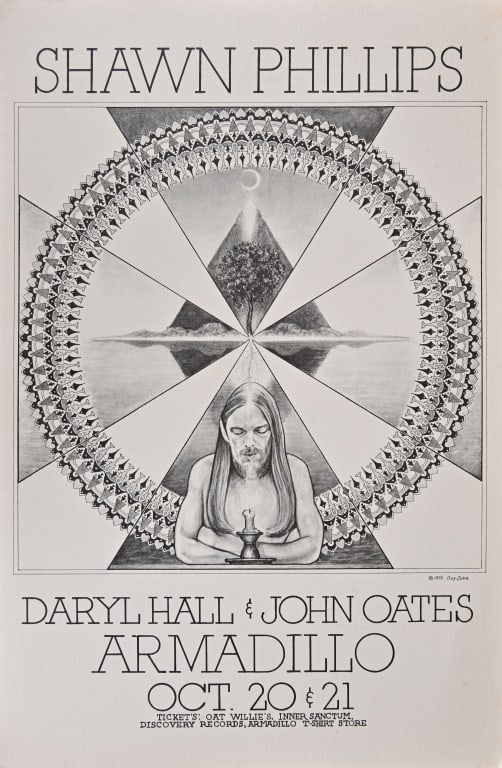 Armadillo World HQ Poster by Guy Juke 1975 (1 of 1)