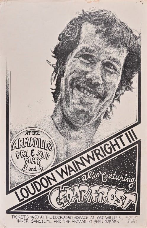 Armadillo World HQ Poster- Guy Juke 1974 (1 of 1)