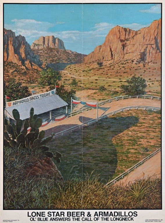 Lone Star Beer & Armadillos Poster by Jim Franklin (1 of 2)