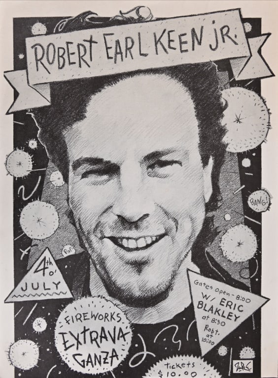 Robert Earl Keen Jr, July 4th Poster by Guy Juke (1 of 1)