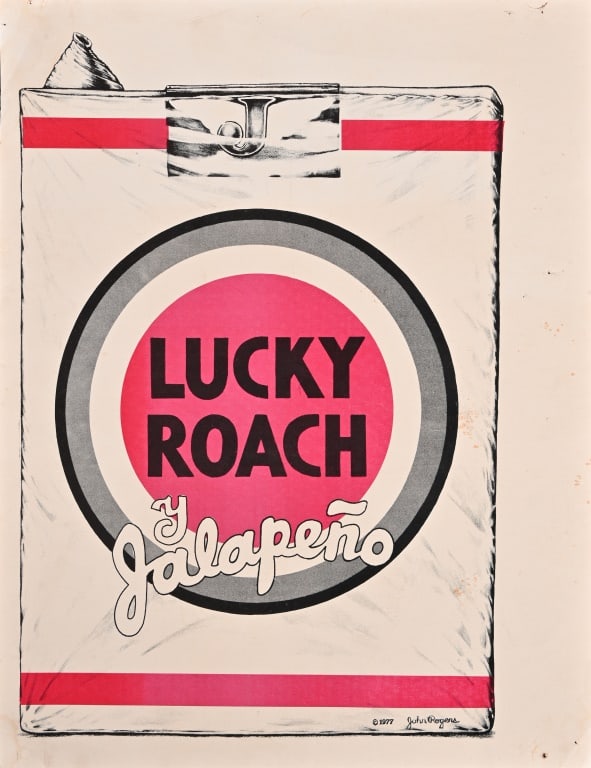 Lucky Roach y Jalapeno Poster John Rogers 1977 (1 of 1)