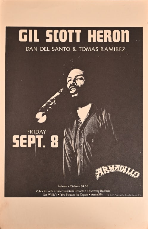Armadillo World HQ, Gil Scott Heron Poster 1978 (1 of 1)