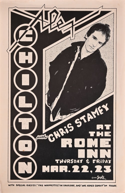 The Rome Inn Alex Chilton Poster by Guy Juke 1979 (1 of 1)