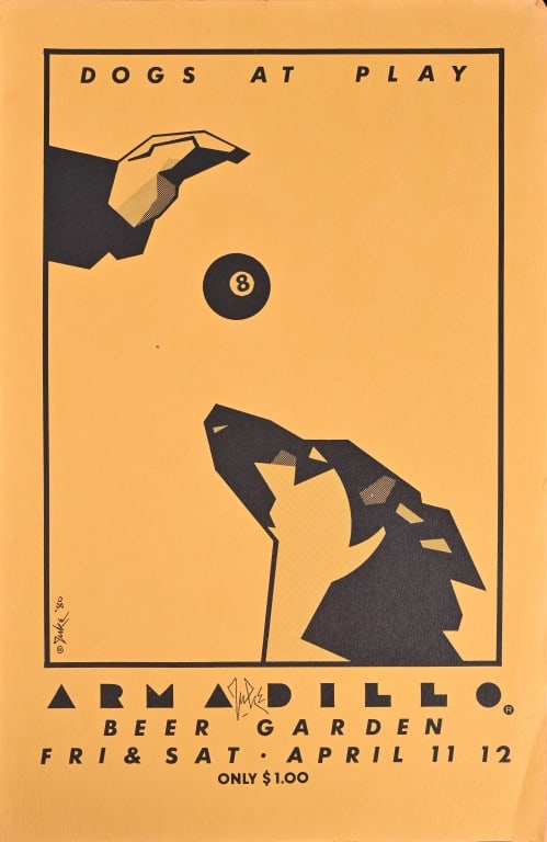 Armadillo World HQ Poster by Guy Juke 1980 (1 of 1)