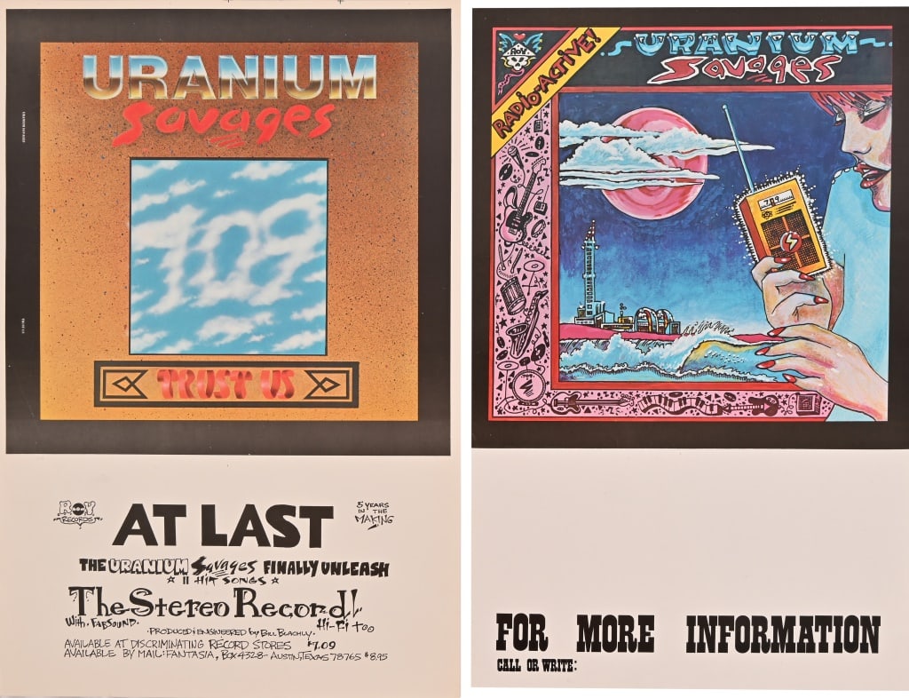 (2) Uranium Savages, Austin Texas Concert Posters (1 of 2)