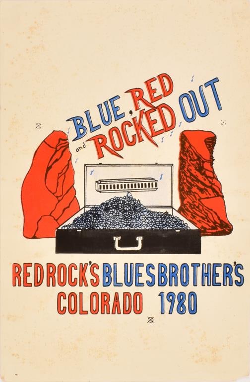 Blues Brothers Red Rock Amphitheatre Poster-Rare (1 of 1)