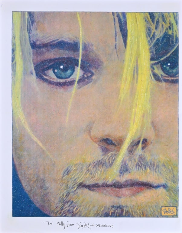 Kurt Cobain Poster Guy Juke Signed (1 of 1)