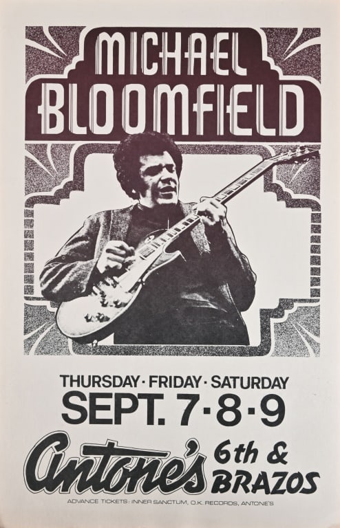 Antone's Michael Bloomfield Poster (1 of 1)
