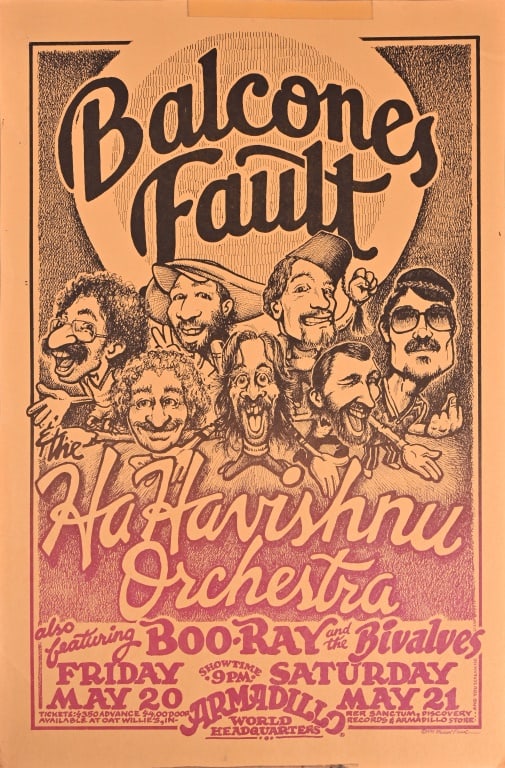 Armadillo World HQ Poster Micael Priest 1977 (1 of 1)