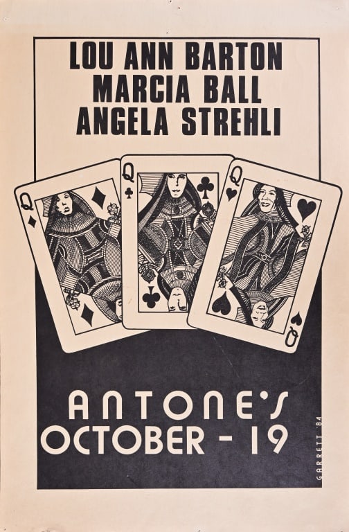 Antones "Three Queens" Poster- Danny Garrett 1984 (1 of 1)
