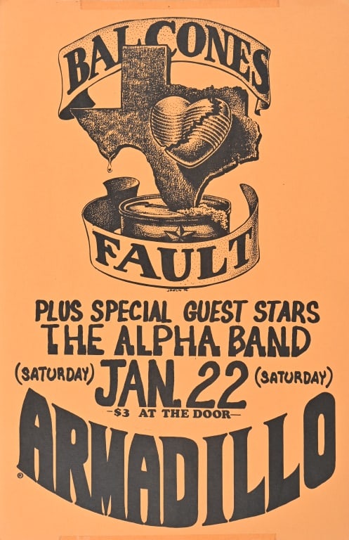 Armadillo World HQ Poster by Jim Franklin 1972 (1 of 1)